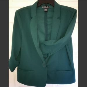 NYCC Womens one-button Blazer in Green size L